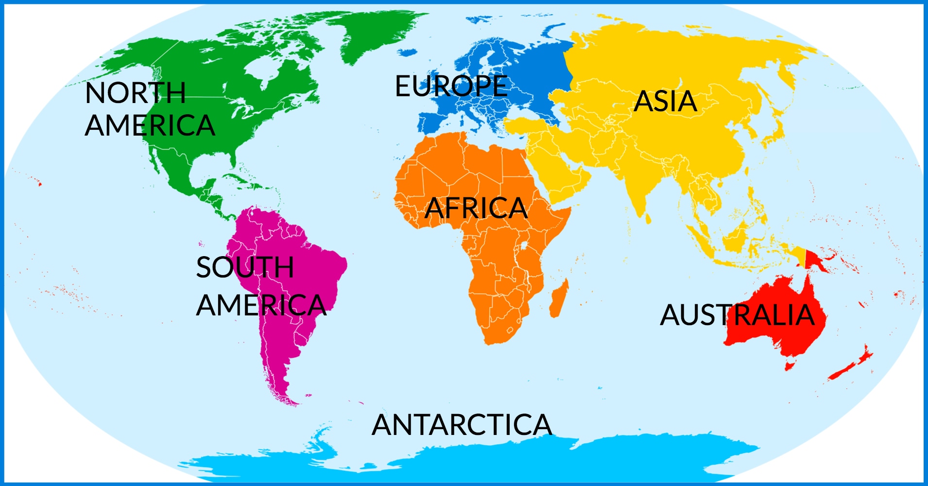 Seven Continents Question 1 Which Is The Biggest Continent 