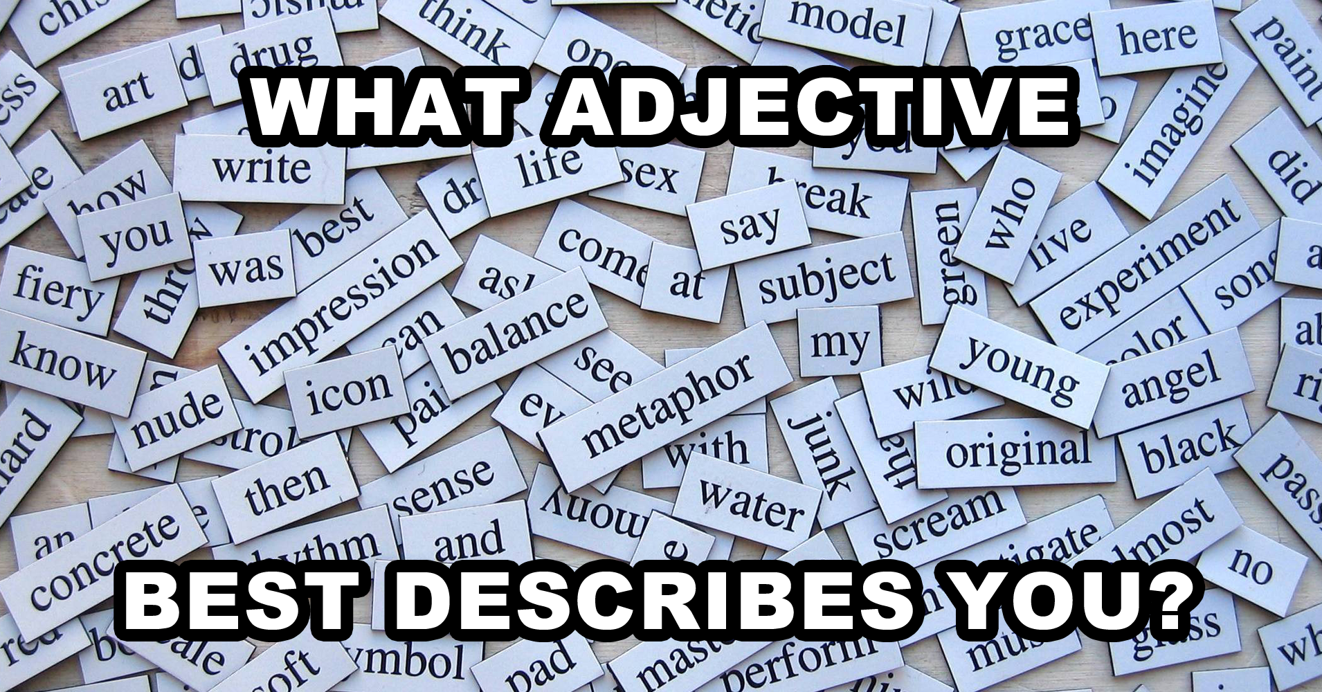 an-adjective-list-with-the-words-in-different-colors-and-font-which